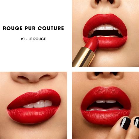 rode lippenstift ysl|Rouge Pur Couture Satin Lipstick Collection .